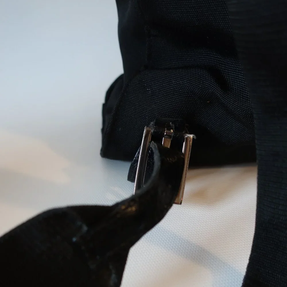 Womens Gucci Black 003-0236-3754 Mixed Media Backpack Bag * - Picture 9 of 16